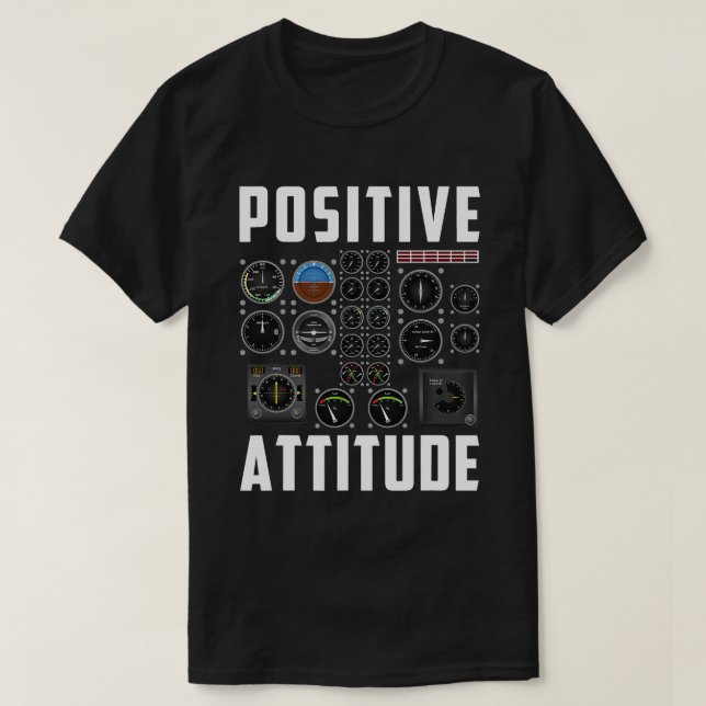 Camiseta Piloto de actitud positiva 2 (Diseño del anverso)