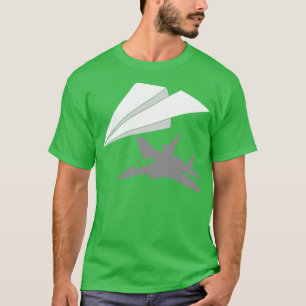 Camiseta Piloto de avión de papel para hombres avión de pap
