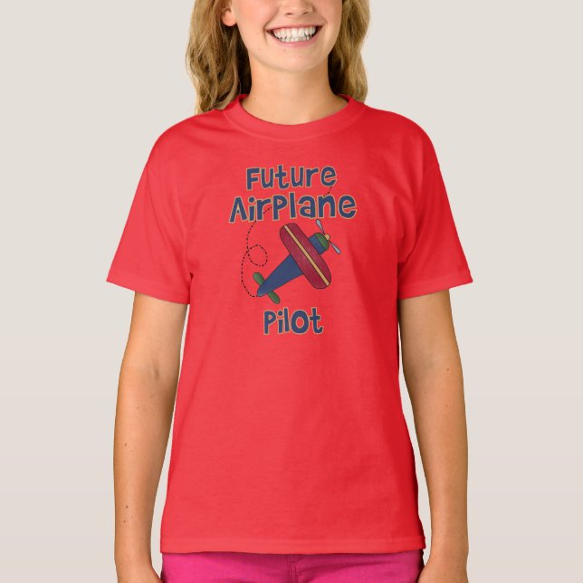 Camiseta Piloto de avión futuro (Anverso)