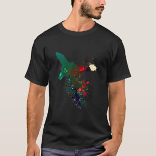 Camiseta piloto de caza colores coloridos caza jet mil