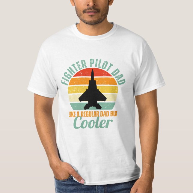 Camiseta Piloto de combate papá (Anverso)