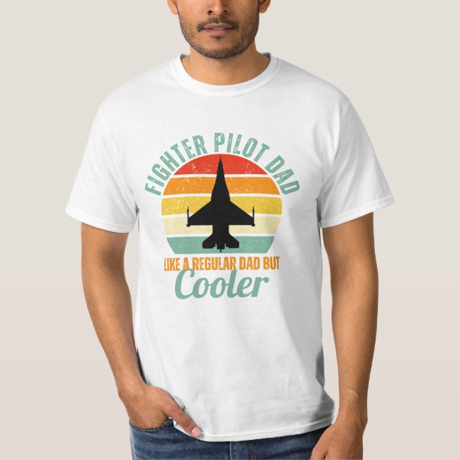 Camiseta Piloto de combate papá F-16 (Anverso)