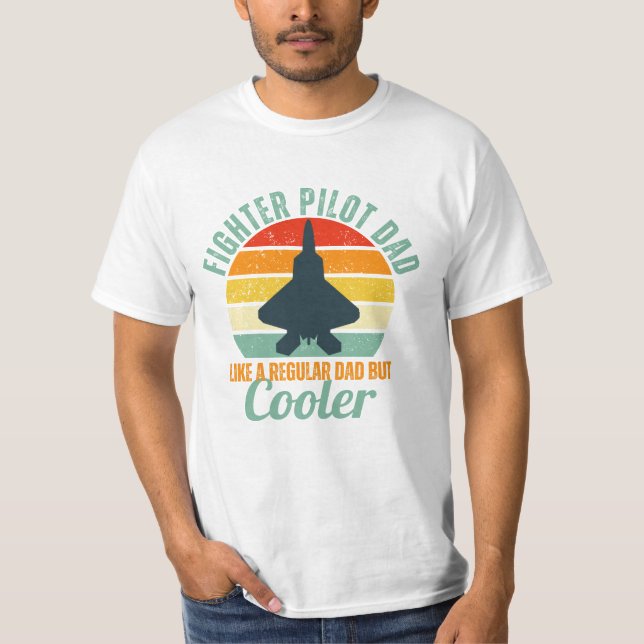 Camiseta Piloto de combate papá F-22 (Anverso)