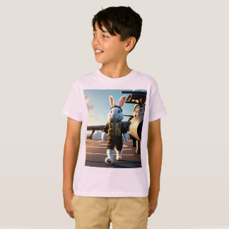 Camiseta piloto de conejo Fluffy