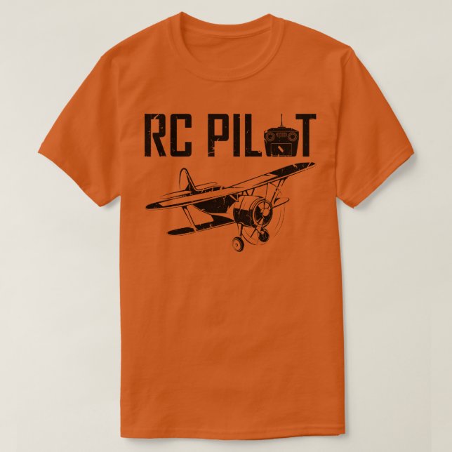 Camiseta Piloto De Control Remoto Del Plano De Vuelo De Rc (Diseño del anverso)