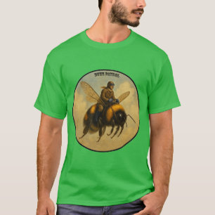 Camiseta Piloto de cosecha de vintage montando una miel gig