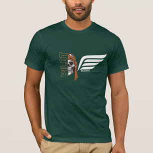 Camiseta Piloto de cráneo y algas, aviación, personalizado
