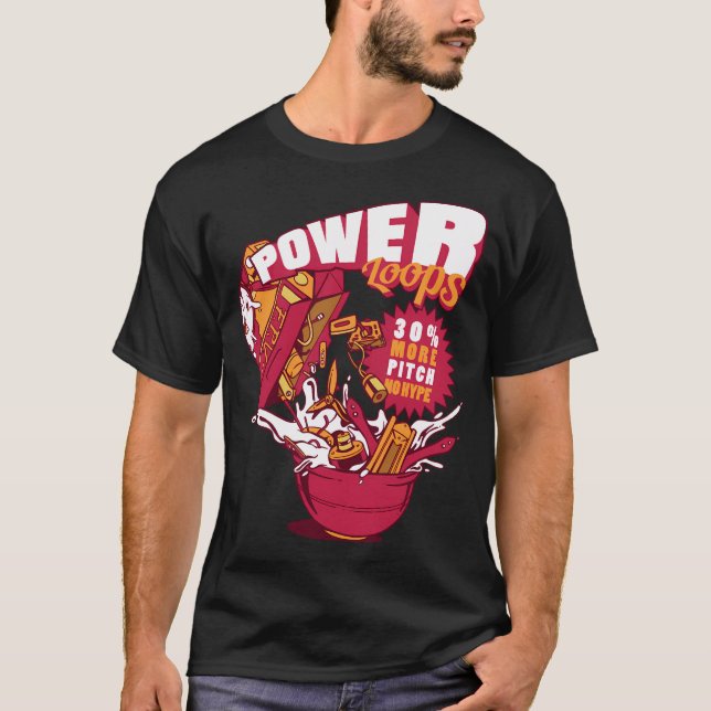 Camiseta Piloto de Dron Power Loops (Anverso)