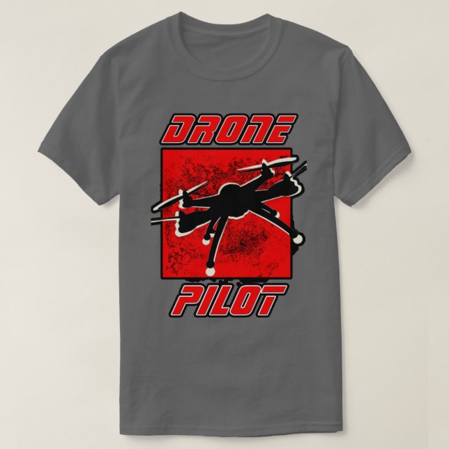 Camiseta Piloto de drones (Diseño del anverso)