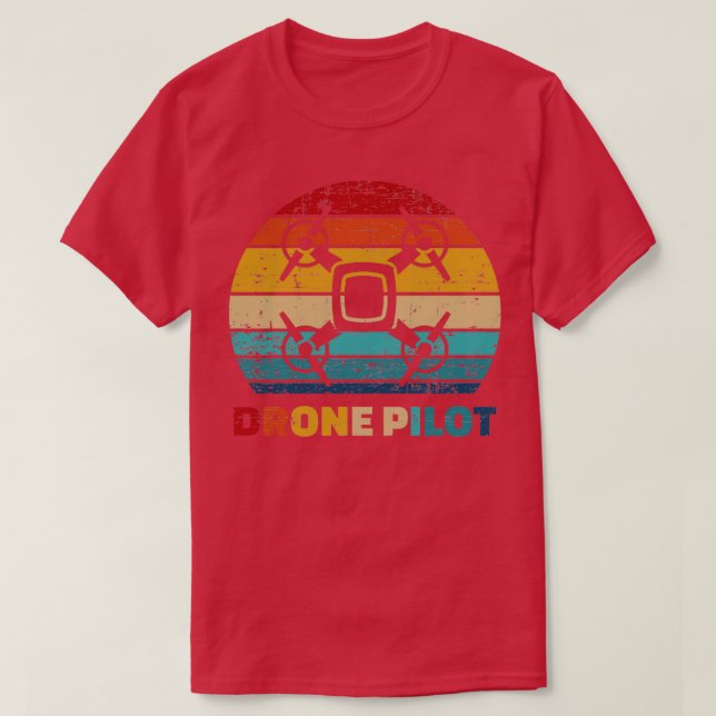 Camiseta Piloto de drones 4 (Diseño del anverso)