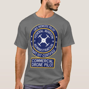 Camiseta piloto de drones comerciales de la FAA
