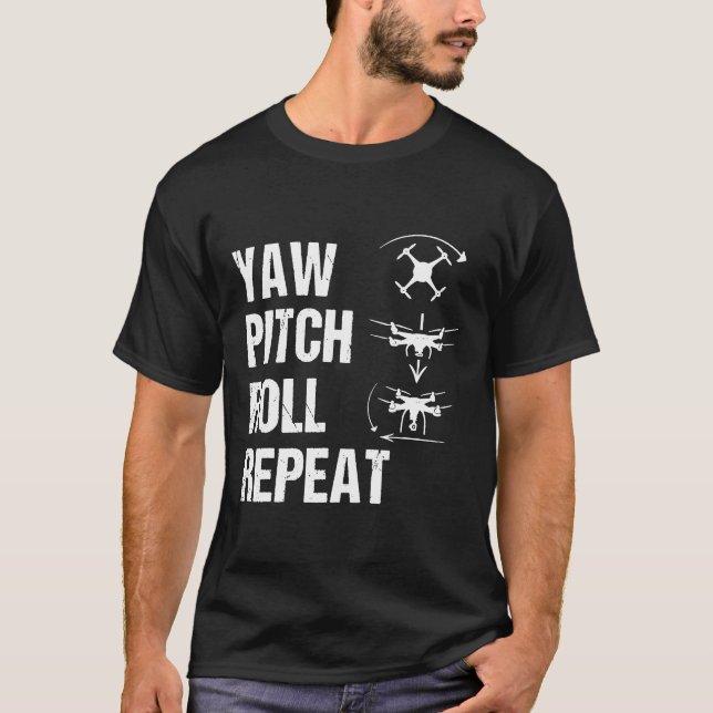Camiseta Piloto de drones de drones Lingo Drone Cita Dron (Anverso)