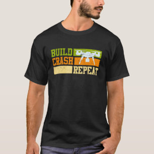 Camiseta Piloto de drones dice Dron de repetición del accid