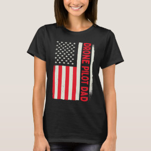 Camiseta Piloto de drones Patriótico Quadcopter Patria Band