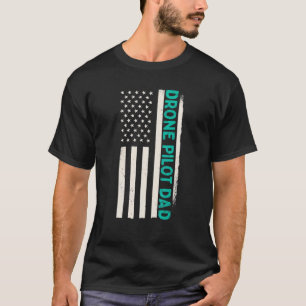 Camiseta Piloto de drones Patriótico Quadcopter Patria Band