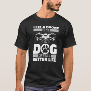 Camiseta Piloto de drones Quadcopter Dog Operator