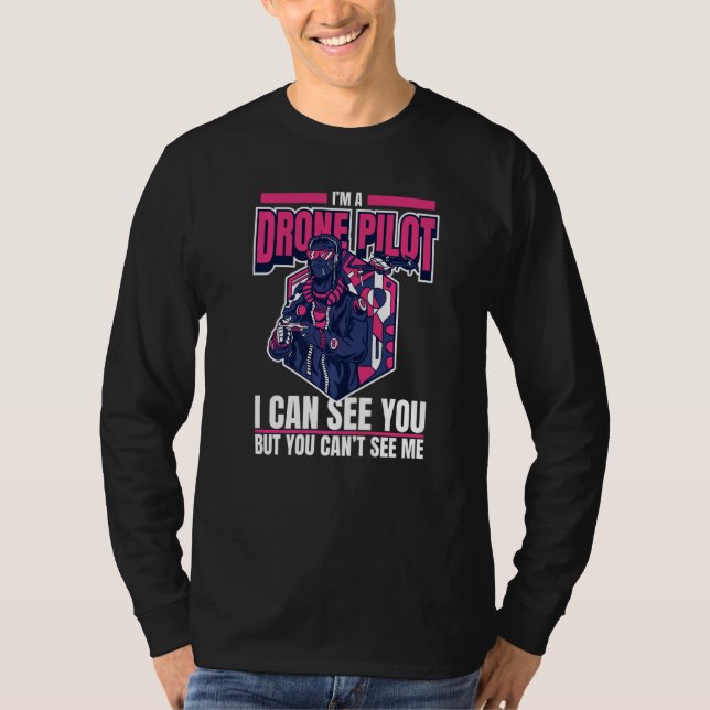 Camiseta Piloto de drones Quadcopter Uav (Anverso)