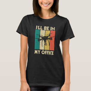Camiseta Piloto de drones Quadcopter Volando