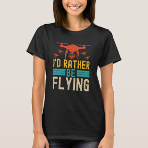 Camiseta Piloto de drones volando Quadcopter Carreras Drone
