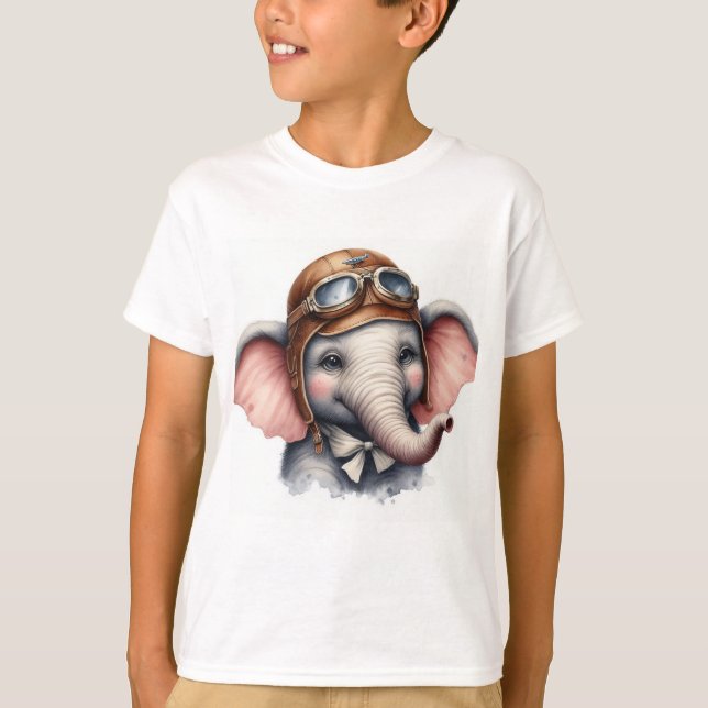 Camiseta Piloto de elefantes (Anverso)
