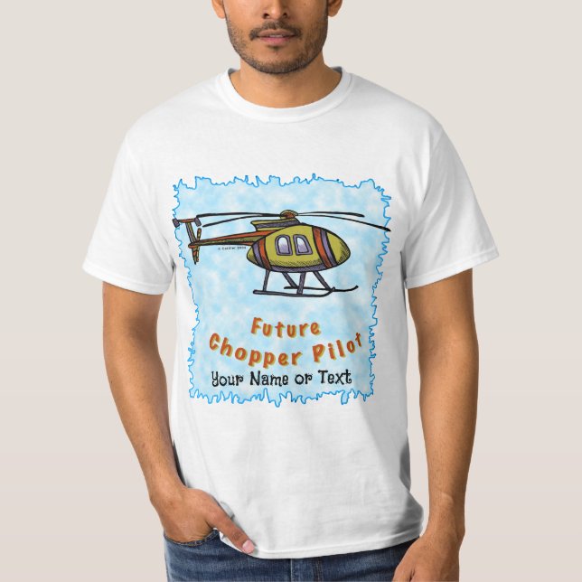Camiseta Piloto de helicóptero futuro (Anverso)