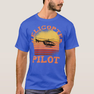 Camiseta Piloto de Helicópteros de moda Aspecto retro