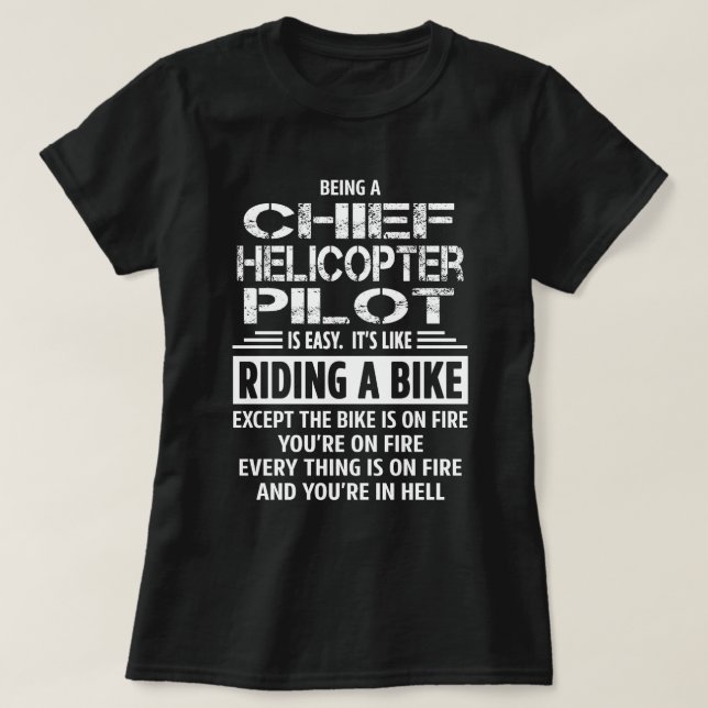 Camiseta Piloto de helicópteros jefe (Diseño del anverso)