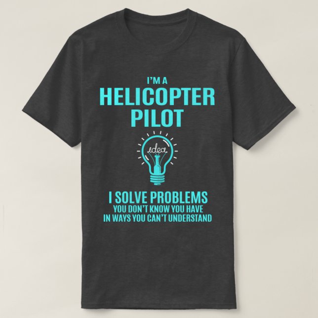 Camiseta Piloto De Helicópteros Piloto Para Helicópteros Pa (Diseño del anverso)