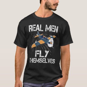 Camiseta Piloto de hombres hombres de verdad vuelan como ca