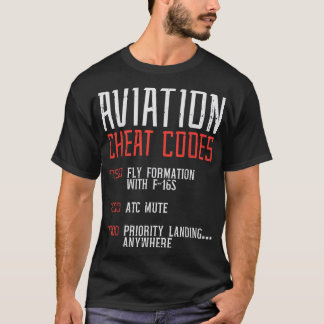 Camiseta Piloto de Humor para Aviones divertidos en códigos