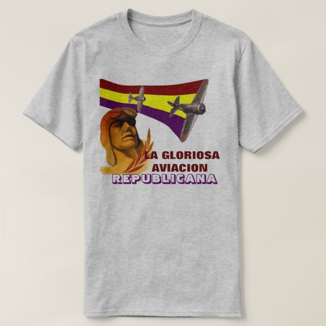 Camiseta Piloto de lucha de la República Española de 1936 (Diseño del anverso)