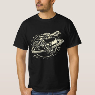 Camiseta Piloto de Moto de Tierra Astronauta Saturno
