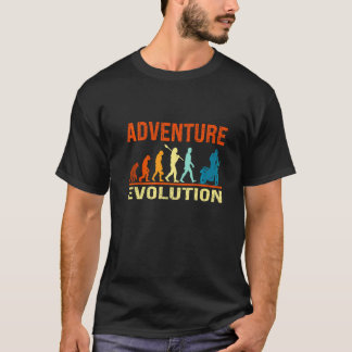 Camiseta Piloto de motocicleta de aventura retro vintage ev
