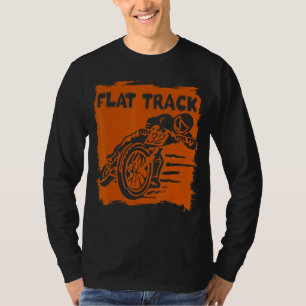 Camiseta Piloto de Motociclismo de Circuito Plano Vintage O