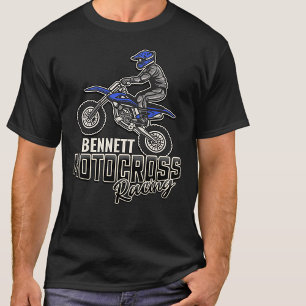 Camiseta Piloto de Motocross de Bicicleta de Tierra con Nom