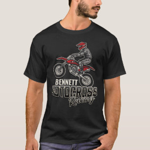 Camiseta Piloto de Motocross de Bicicleta de Tierra con Nom