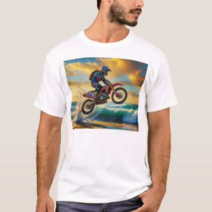 Camiseta Piloto de Motocross en Beach Race II