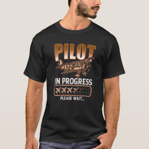 Camiseta Piloto De Niños En Curso En El Futuro Avión Piloto