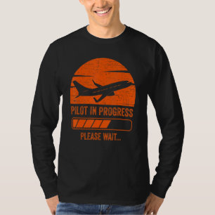 Camiseta Piloto De Niños En Curso En El Futuro Avión Piloto