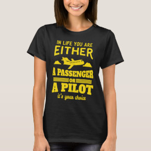 Camiseta Piloto de novedad y piloto conjunto no son pasajer