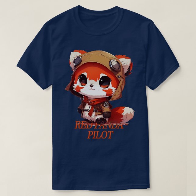 Camiseta Piloto de Panda Rojo 2 (Diseño del anverso)