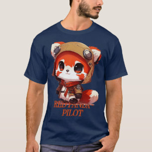 Camiseta Piloto de Panda Rojo 2