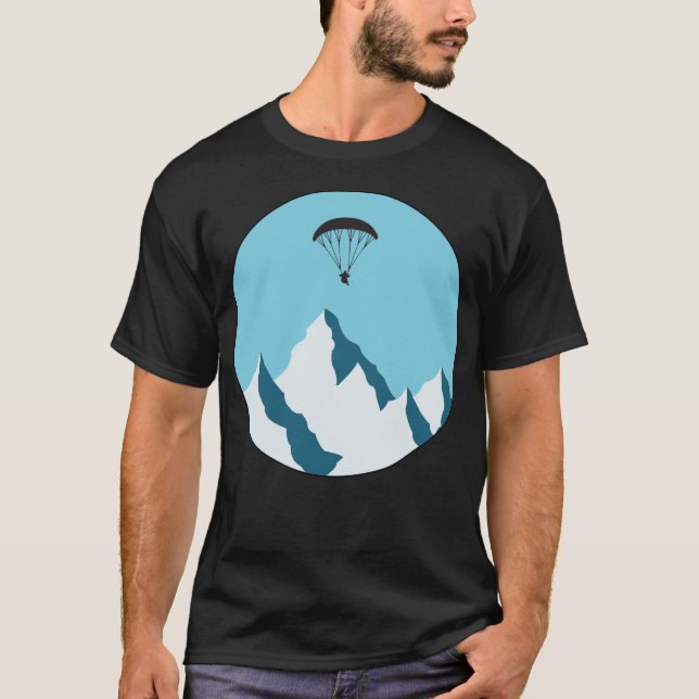 Camiseta Piloto de parapente retro Skydiving 80's Paraglide (Anverso)