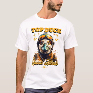 Camiseta Piloto de pato divertido único Arte de ataque de g