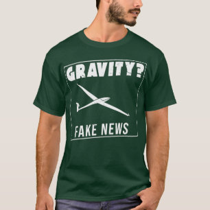 Camiseta Piloto de planeador de gravitación diciendo planea