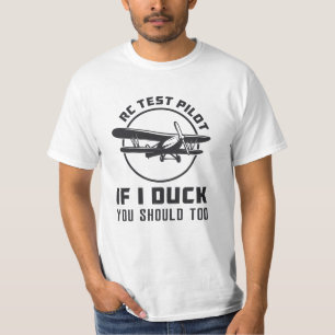 Camiseta Piloto De Prueba RC Si Me Duck Debería También Pla