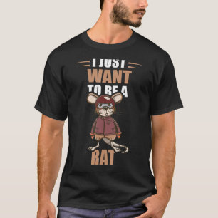 Camiseta Piloto De Ratas Solo Quiero Ser Dueña De Rat Rat L