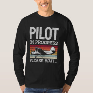 Camiseta Piloto de Retro de Vintage para el Piloto de Avión