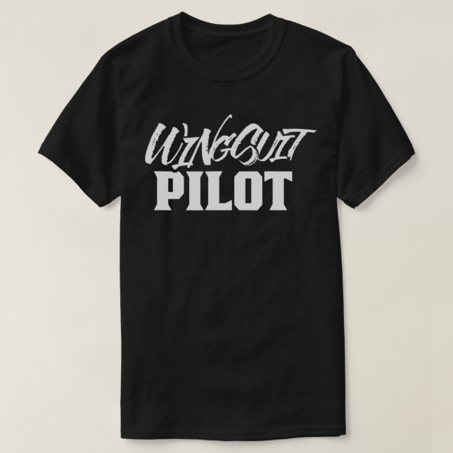 Camiseta Piloto de traje de ala voladora  (Diseño del anverso)