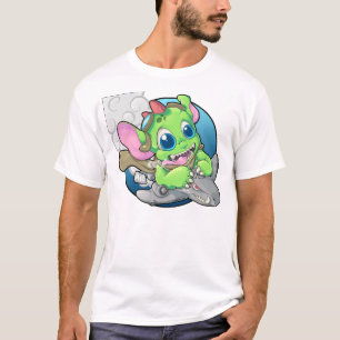 Camiseta Piloto del bombardero del monstruo